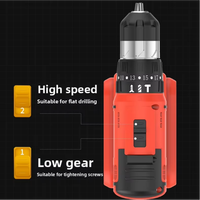 Ensemble d'outils électriques : Perceuse-visseuse sans fil à batterie lithium rechargeable, perceuse sans balais, boîte à outils électrique