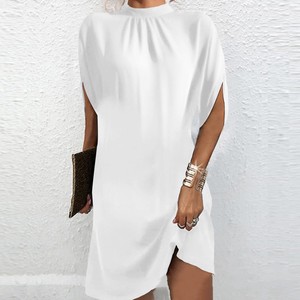 Maining Nouvelles robes à manches chauve-souris amples à la mode pour femmes Robe d'été élégante pour femmes - Product Image 4