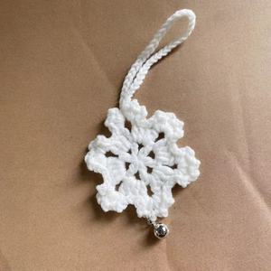 Woven Snowflake Pendant Small Christmas Tree <b>Decoration</b> Keychain Charm Yarn Material High Quality <b>Winter</b> Ornament - Product Image 2