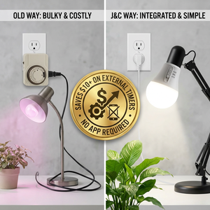 Ampoule LED de culture de qualité professionnelle pour détaillants majeurs, certifiée ETL FCC, <span class=keywords><strong>A19</strong></span> LED avec minuterie mécanique intégrée, 9W, fourniture professionnelle d'usine OEM - Product Image 6