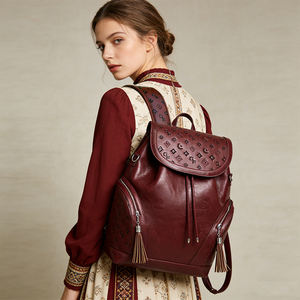 Mochila Universal para Mujer, Mochila de Cuero Repujado, Mochila de Viaje Moderna para Mujer, Bolso de Hombro Informal de Gran Capacidad - Product Image 2