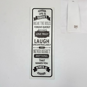 Letrero Metálico Vintage con Texto Inspirador, Placa Rectangular Estilo Español con Impresión UV para Colgar en la Pared del Hogar - Product Image 3