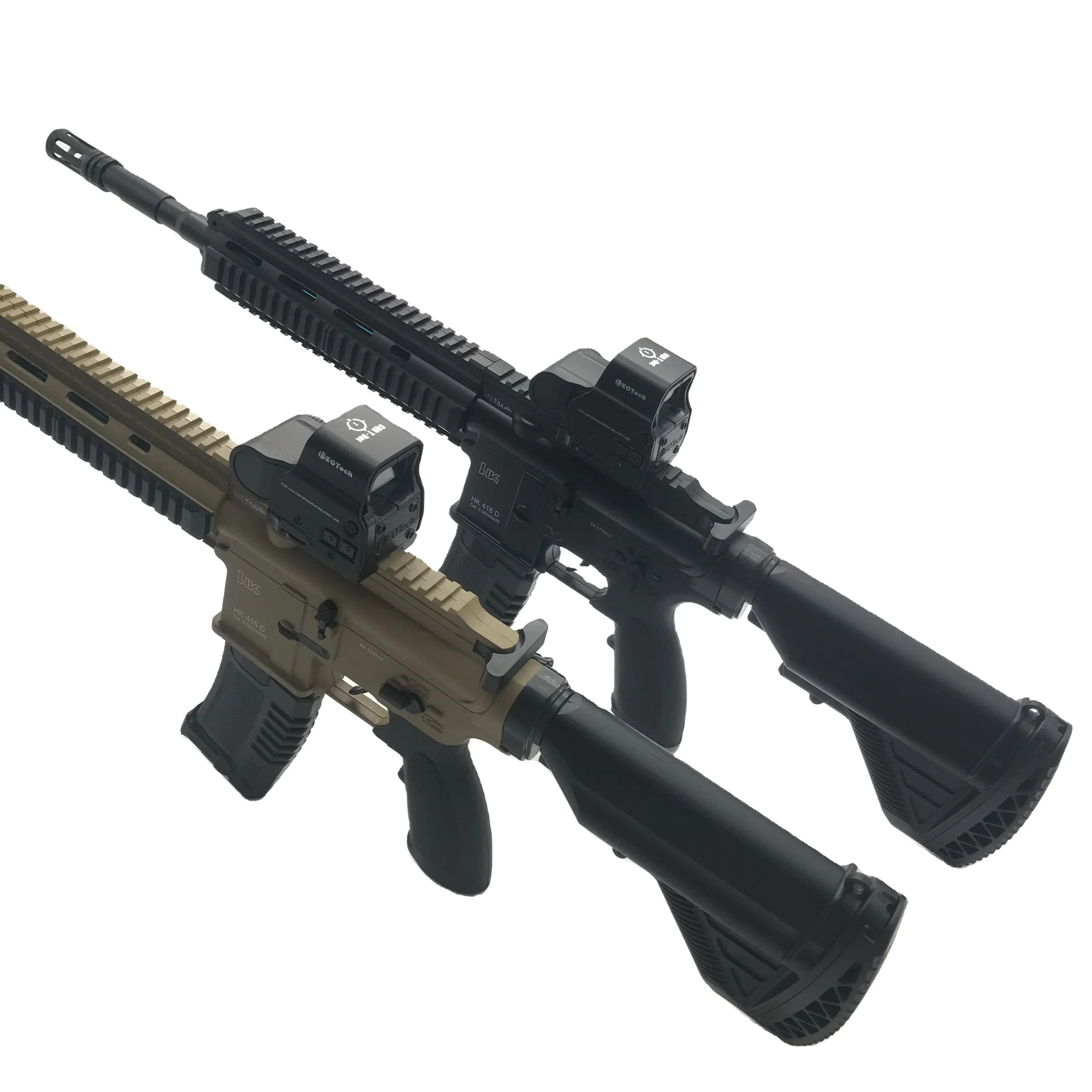 2023 em estoque novo rifle de plástico elétrico de brinquedo para meninos, pistola de gel blaster HK416D manual e automática 2 em 1