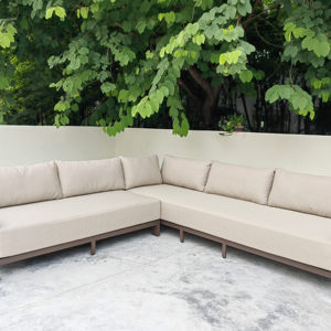 Conjunto de Sofás Modernos de Luxo Duráveis para Exterior, Mobiliário de Pátio, Sofás Combinados para Villa, Resort, Hotel, Jardim e Pátio, Sofás Longos - Product Image 2