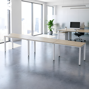 3 Personas Workstation <strong>Desk</strong> Escritorio 360x60x75cm Streamlined <strong>Long</strong> Row Office <strong>Desk</strong> for Modern Business Centers Office Table - Product Image 1