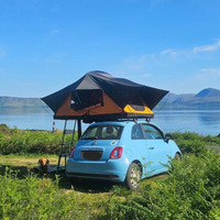 Zentopia Hartschalen Wasserdichtes Vier-Jahreszeiten-Dachzelt Schnell Aufklappbares Faltbares Auto-Dachzelt für SUV Offroad-Camping