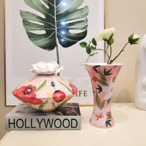 2025 Nodic moderno e caldo <span class=keywords><strong>di</strong></span> vendita in ceramica vaso floreale <span class=keywords><strong>con</strong></span> pittura a mano lucida modelli <span class=keywords><strong>di</strong></span> <span class=keywords><strong>fiori</strong></span> per matrimonio/festa - Product Image 5