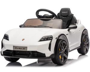 Voiture électrique pour enfants 12V sous licence <span class=keywords><strong>Porsche</strong></span> <span class=keywords><strong>Taycan</strong></span> Turbo S, véhicule jouet électrique pour enfants avec télécommande <span class=keywords><strong>2</strong></span>.4G pour les enfants de 3 à 8 ans - Product Image 1