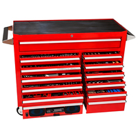 Caja de Herramientas con Ruedas, con Cerradura, Anticorrosión, para Reparación de Automóviles, Bricolaje, con Asa Cómoda, para Garaje o Taller
