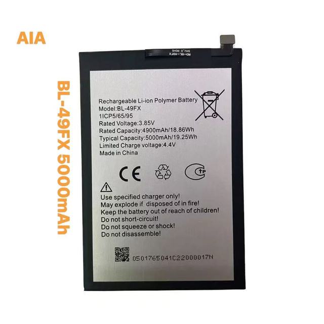 Mobile Phone Lithium Battery BL-49FX 5000mAh Li-ion Rechargeable 3.85V for Infinix ROHS Certified New in Stock