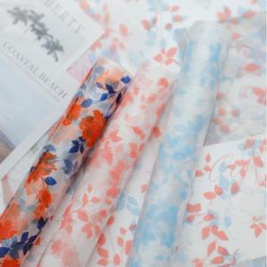 2024 nouvelle version 58*58cm LOEWS Rose Design paquet papier Wrap OPP plastique Floral Bouquet papier d'emballage pour fleuriste Wrapper - Product Image 2