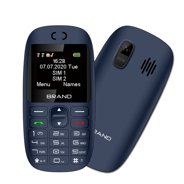 New Products C02 Small Mobile Phone Gsm Network Dual Sim Unlocked Mini Phone Simple Function Easy to Use