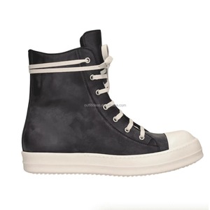 Zapatillas Deportivas Unisex de Piel de Becerro Original con Ojales Metálicos, Estilo Senderismo y Pesca, de Cuero Genuino, con Cordones Grandes y Caña Alta - Product Image 2