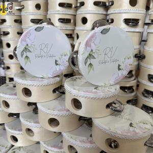 2025 cá nhân bộ gõ nhạc cụ cầm tay vật liệu gỗ đám cưới Mini khiêu vũ bên nhà thờ khách Tambourine giá - Product Image 6