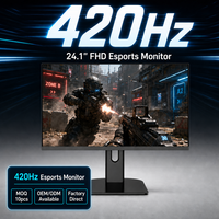 Moniteur de jeu Esports TN 24,1 pouces 420 Hz 0,2 ms, compatible G-SYNC, pour la vente en gros (fabricant OEM/ODM)