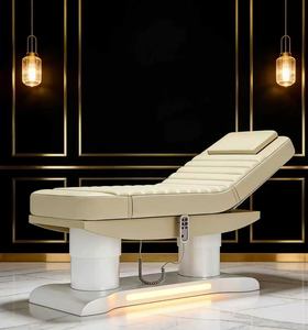 Electric Beauty Bed for Eyelash and Facial Care, <b>Adjustable</b> Leather High-end Sponge Embroidery Bed - Product Image 3