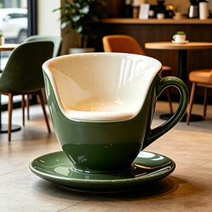 Home Decor or Commercial Furniture Coffee Cup Shaped Chair Unique <b>Mug</b> Seat for Mall Store Garden Restaurant Art Furniture - Product Image 3
