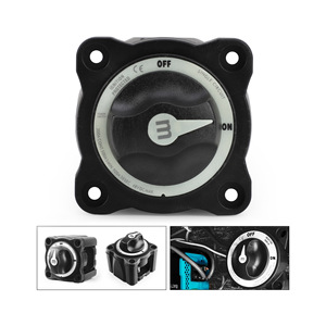 Interrupteur rotatif de déconnexion de puissance pour voitures et yachts, 12-48V, protection de batterie à courant élevé, deux positions - Product Image 4