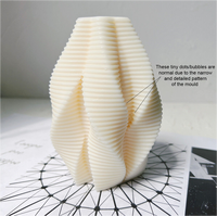 Sla sls impression 3d personnalisé silicona velas bougie moules modèle géométrique moule en silicone pour bougies