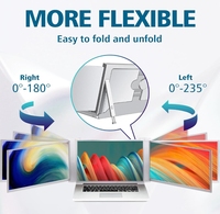 Écran portable double pour ordinateur portable, écran IPS de 15,6 pouces pour ordinateur portable, extension d'écran triple