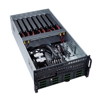 Nouveau design Qway Q-AI8-HD12 Serveur GPU RTX4090 avec 16 emplacements AMD WRX90 5 PSU DDR5 256 Go Stock Rack AI PCIe 4.0