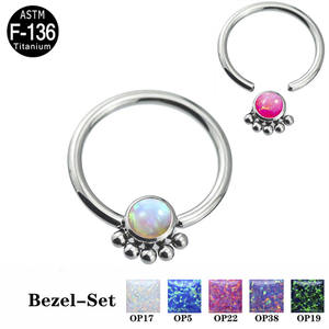 ASTM-Anillo de titanio con rosca interna para <span class=keywords><strong>mujer</strong></span>, joyería para el cuerpo, <span class=keywords><strong>Piercing</strong></span> para la nariz y el pezón, 5-Opa y CZl, F136 - Product Image 4