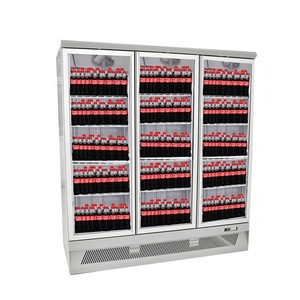 Supermarket Glass Door Upright Freezer Refrigerator Equipment Commercial Display <b>Fridge</b> Glass Door Refrigerator - Product Image 2