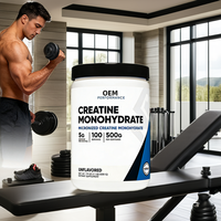 Poudre de créntine de haute pureté 500g pour la croissance musculaire et la gestion de l'énergie 20-29g de protéines par portion