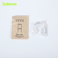 Kit d'articles de toilette pour hôtel en papier de canne à sucre sans plastique durable, rasoir jetable écologique, crème à raser