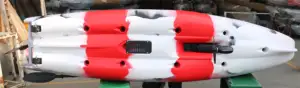 Viking 10.5-Fuß Angeln Pedal-Antrieb Kajak Meer Ozean Reisen Kajak zu verkaufen mit Pedalen Alleinsitz Platten kunststoff CE individuell angepasst 37kg