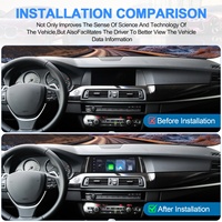NaviHua Nouveau autoradio 10,25 pouces avec système Linux, CarPlay sans fil, moniteur GPS stéréo pour BMW Série 5 F10 F11 NBT CIC 2010-2017