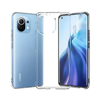 Tschick – coque de téléphone transparente de haute qualité 2.0MM pour Xiaomi Mi 11 Pro 360, housse de protection arrière en Silicone souple TPU Transparent Mi11