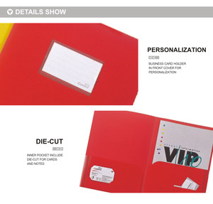 Dossier a4 à 2 poches comx, ordinateur avec porte-cartes de visite - Product Image 2