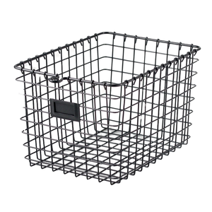 Multi-Functional Black <b>Wire</b> Mesh Storage <b>Basket</b> Iron Metal Art Home Kitchen Bathroom Decorative <b>Laundry</b> Dirty <b>Basket</b> - Product Image 1