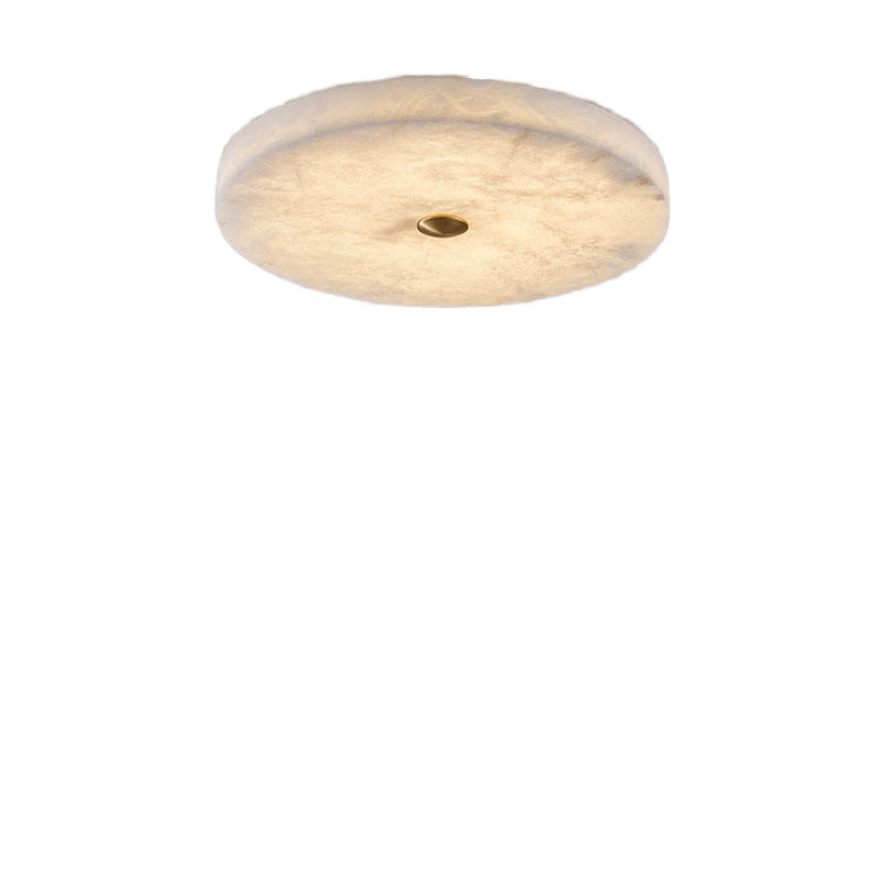 Modern Luxury LED Marble Ceiling Lamp IP65 Rated Copper Base for Bedroom Study Corridor