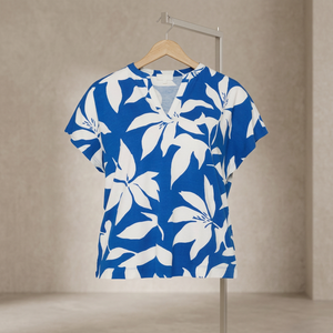 เสื้อยืดผ้าซาตินสำหรับผู้หญิงใส่เที่ยวฤดูร้อน พิมพ์ลายที่อก แห้งเร็ว ระบายอากาศได้ดี ผ้า 190 กรัม ไม่ยับ จัดเก็บง่าย เหมาะสำหรับวันพักผ่อนสบายๆ - Product Image 3
