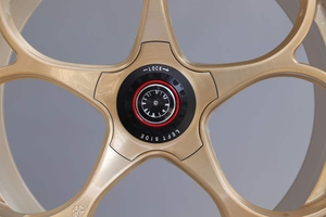 Jantes forgées SHIN de 19, 20, 21 et 22 pouces, à blocage central, de luxe, entièrement dorées, classiques, forgées, en alliage, pour Alfa Romeo 4C Giulia Stelvi - Product Image 5