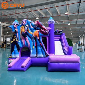 Ceyu Commercial Inflatable Pop Idol Bounce House Slide Anime Girl Singer Bouncer Kids Adult Fun Backyard Party Wholesale - Product Image 1