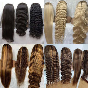 Pelucas de Cabello Humano Frontal de Encaje HD 13x6 Color Piano <span class=keywords><strong>Rubio</strong></span> Miel con 180 de Densidad <span class=keywords><strong>Pelo</strong></span> Virgen Crudo con Reflejos para Mujeres Negras - Product Image 3