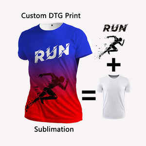 Camiseta Deportiva de Alta Calidad para Maratón, Camisetas Sublimadas para Hombre, 100% Poliéster, Camiseta con Estampado Digital - Product Image 1