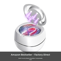 Nettoyeur Électrique Ultrasonique UV pour Bijoux, Montres, Prothèses Dentaires, Gouttières d'Alignement, Gouttières de Contention, Protège-dents et Prothèses Dentaires Amovibles - Utilisation Extérieure