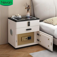 Vente flash - Table de chevet intelligente de luxe moderne, durable et sûre avec chargeur sans fil pour appartement et chambre à coucher