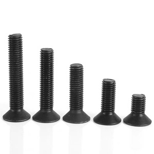 Countersunk Hex Socket Head Cap Screws Din7991 10.9 Grade Carbon Steel Black Oxide Finish Standard Use - Product Image 1