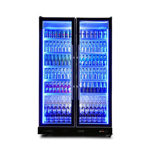 Chine Fournisseurs Ventilateur Refroidissement <span class=keywords><strong>3</strong></span> Couleur Lumière Boisson Froide Réfrigérateur Boisson Verre Porte Affichage Réfrigérateur - Product Image 5