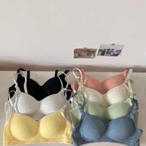Ropa Interior Femenina <span class=keywords><strong>Japonesa</strong></span> Sin Costuras, Sujetador Delgado con Efecto Push-Up para Senos Pequeños, Sin Aro, Gran Compresión, Fabricante - Product Image 4