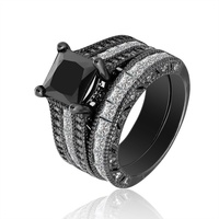 Parures de bagues de mariage en argent sterling 925 et zircon pour femme, plaquées or rhodié, sertissage à tension, classiques, certifiées CMA, cadeau de fiançailles, pour fête