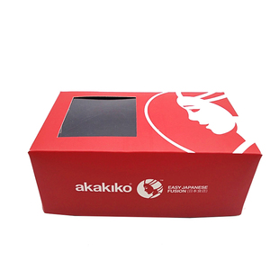 Disposable take out food delivery paper lunch box takeway food box jepenese paper sushi box