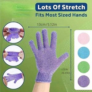 Hot Sale <b>Body</b> Scrubber Polyester Bath Glove Custom Exfoliating Gloves Bath Mitt Shower Exfoliating Gloves - Product Image 4