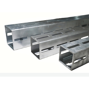 Poste Ranurado de Canal Cuadrado, Marcos de Soporte de Alta Resistencia, Estándar ASTM 50x50/75x75/80x80/100x100, Soporte Modular Cortable - Product Image 1