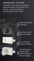 Adaptateur extérieur DC PC étanche certifié ETL FCC, 12V 3A 36W, alimentation de classe 2, pilote LED, systèmes d'éclairage permanent